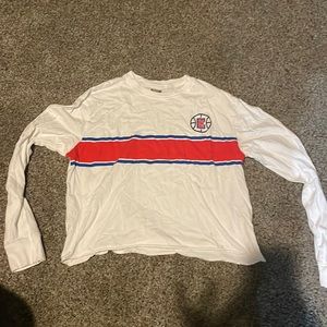 Womens LA CLIPPERS cropped shirt